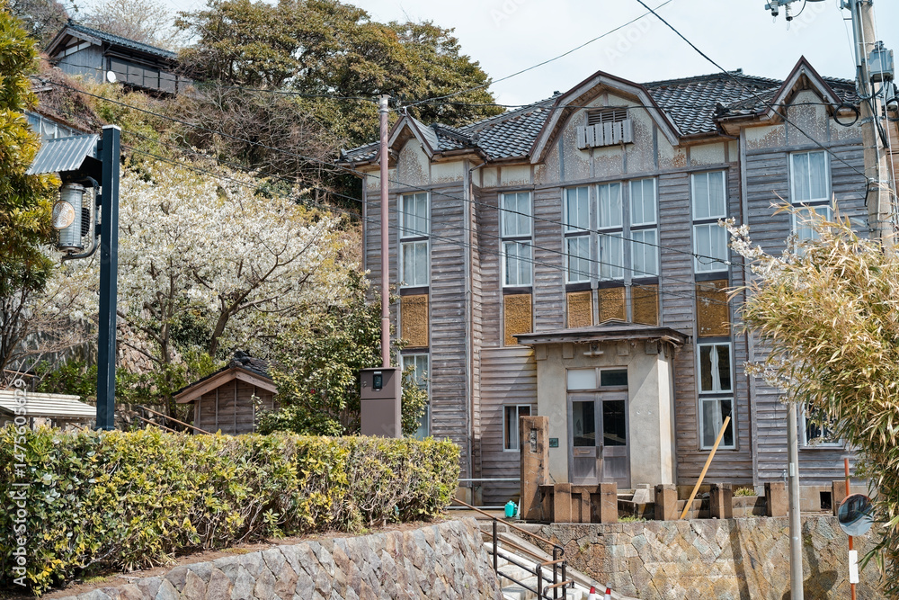 佐渡ヶ島の街並み