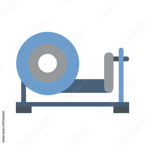 Blue tape dispenser icon for office and crafts