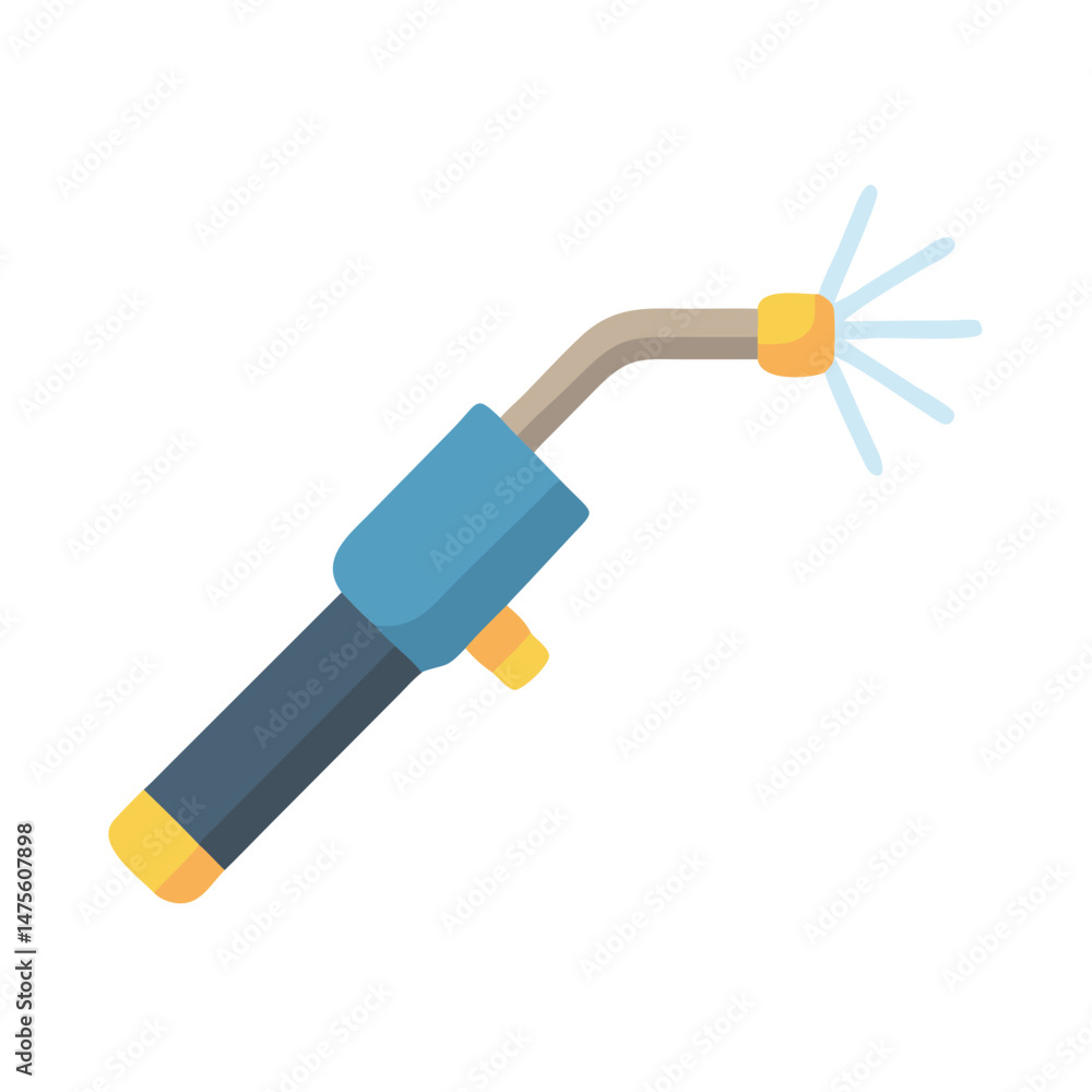 Illustration of a water blaster on a black background Illustration of a water blaster on a black background