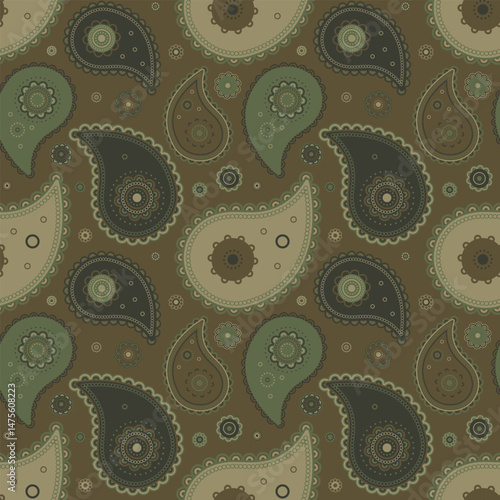 Oriental page at colours event. Seamless paisley by card exotic. Sample abstract with effortless material.