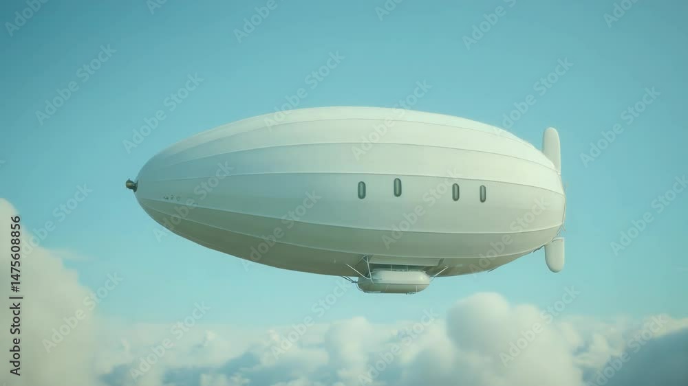 A large white balloon floats through the clear blue sky A large white balloon floats through the clear blue sky