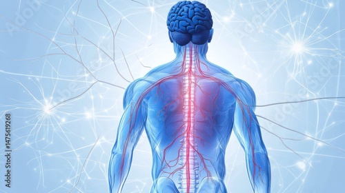 Human nervous system anatomy