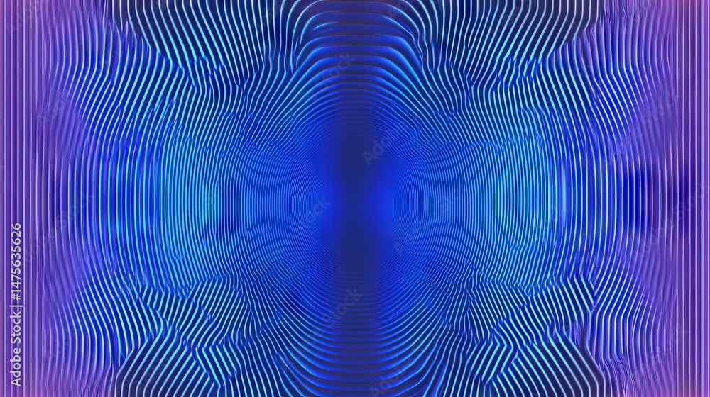 Fototapeta premium Abstract Neon Tunnel Graphic Design