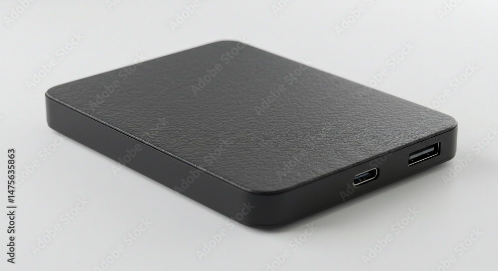 Black power bank portable charger usb c charging technology electronic device battery backup power supply Black power bank portable charger usb c charging technology electronic device battery backup power supply
