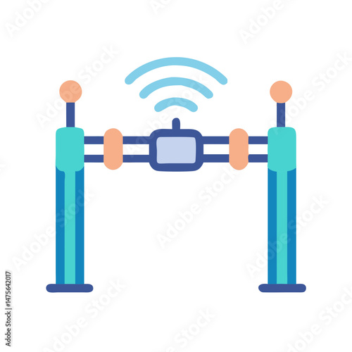 Automated barrier gate with wireless connectivity access control