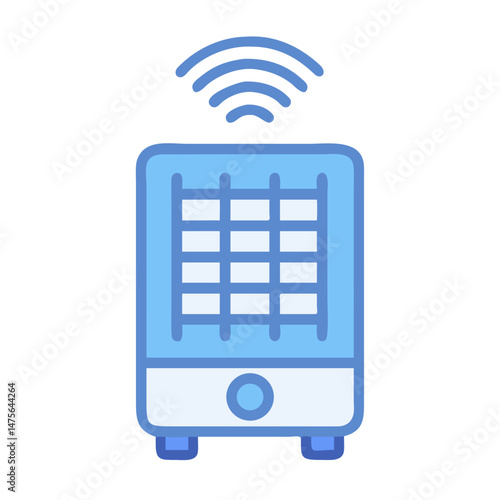 Smart Home Automation Hub with Wireless Connectivity Icon