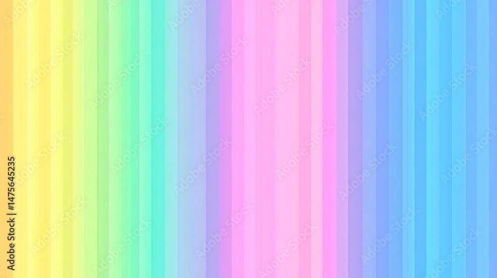 Obraz premium Pastel Rainbow Vertical Stripes Background