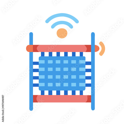 Smart grid wifi signal transmission digital data concept