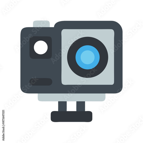 Action Camera Icon: Digital Video, Outdoor, Adventure Shooting