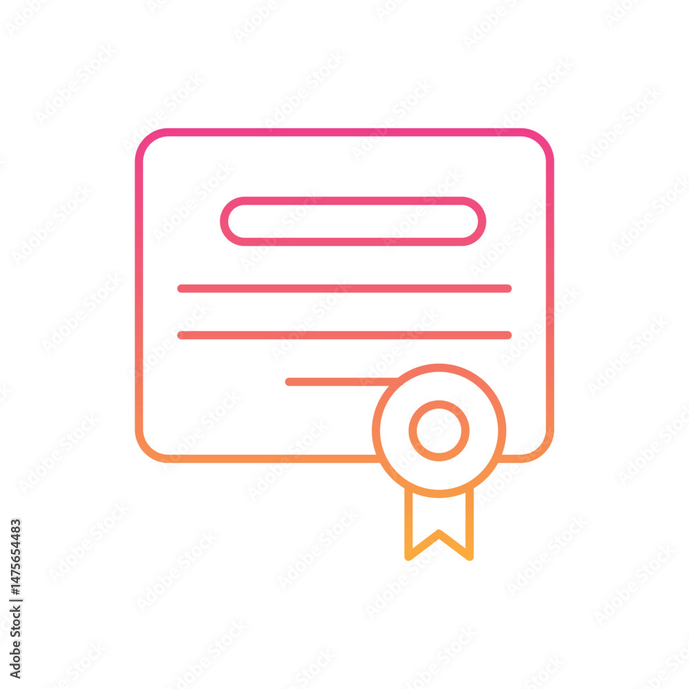 Certificate Icon vector Certificate Icon vector