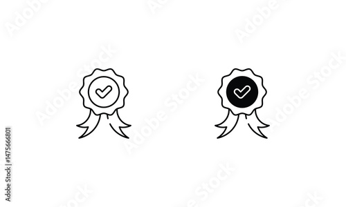 Quality check icons set vector stock illustration