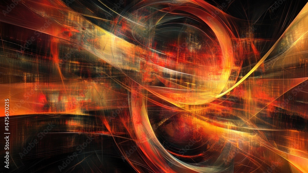Obraz premium Abstract dynamic energy flow