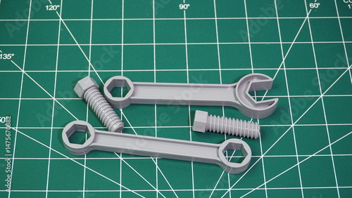 Green cutting mat with measurement grid lines, used for crafting, sewing, DIY projects, and precision cutting work.