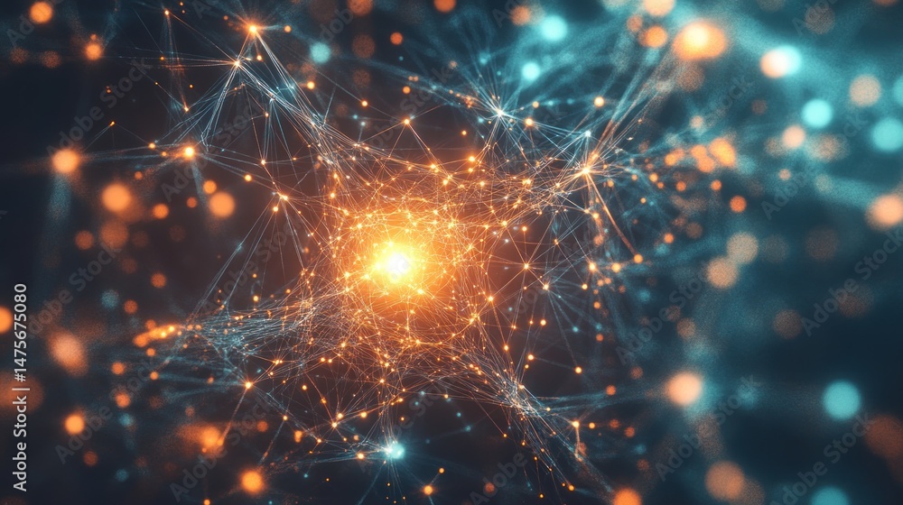 Abstract network structure Abstract network structure