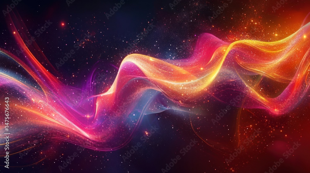 Abstract swirling energy flow Abstract swirling energy flow
