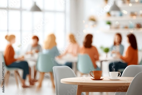 Cozy Café Gathering with Friends during a Relaxed Afternoon