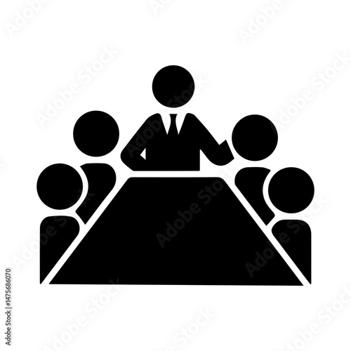 meeting glyph icon
