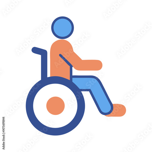 Wheelchair Symbol: Accessibility, Disability, Healthcare, Inclusion, Assistance Vector