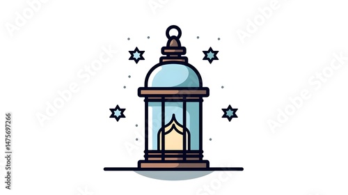 Wallpaper Mural Intricate Lantern Decoration for Ramadan Arabic Islamic Celebration in front of the Kaaba Torontodigital.ca