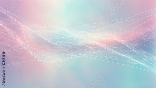 Ethereal Pastel Waves: Abstract Digital Art