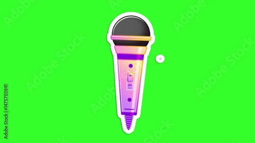 mic on Green Screen