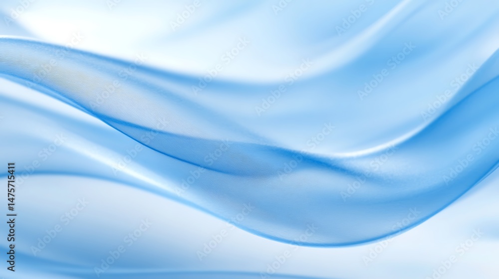 Obraz premium Light blue flowing fabric background