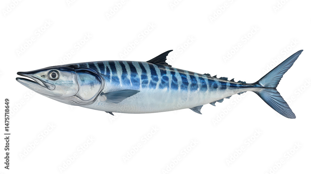 Stripped Fish Isolated on Transparent Background Marine Wildlife Stripped Fish Isolated on Transparent Background Marine Wildlife