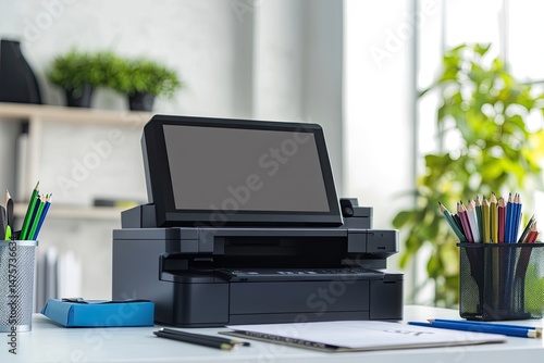 Wallpaper Mural All-in-one printer with touchscreen on desk Torontodigital.ca