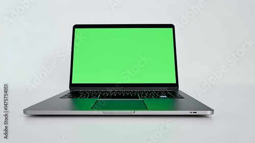 Wallpaper Mural Modern laptop with a green screen Torontodigital.ca