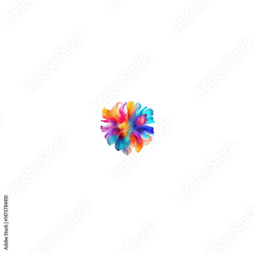 colorful lollipop isolated on white background