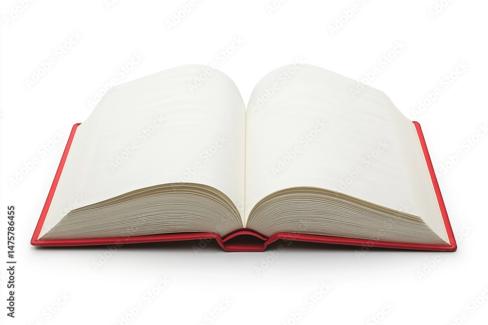 Inviting open book with blank pages for personalized creative content Inviting open book with blank pages for personalized creative content