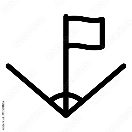 corner kick icon vector