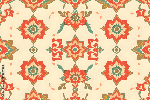 Vector pattern for a variety of graphics, ornate Gulf Arab shapes, heritage embroidery, colorful shapes, decorations, vector illustrator