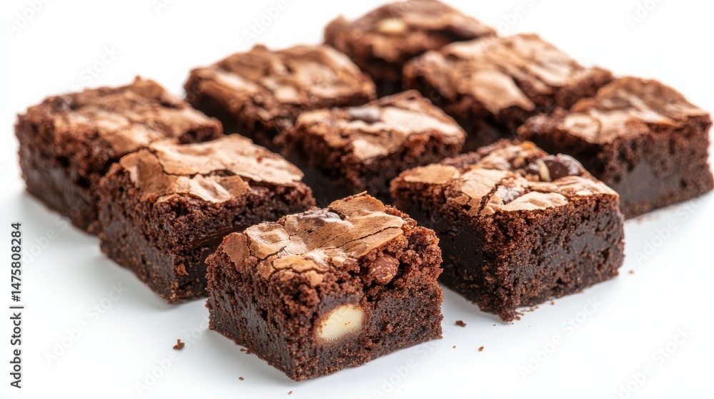 Delicious Chocolate Brownies with White Chocolate Chunks Delicious Chocolate Brownies with White Chocolate Chunks