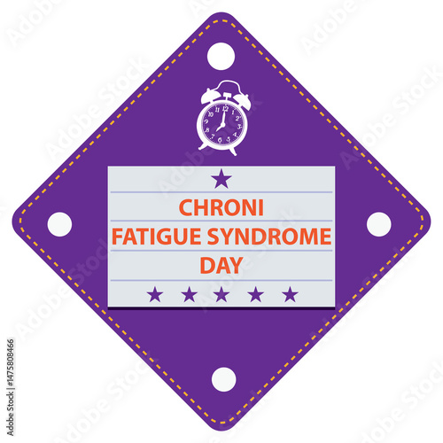 Chronic Fatigue Syndrome Day sticker