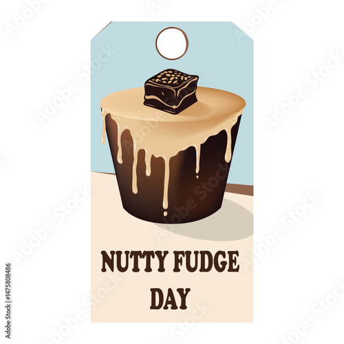 Nutty Fudge Day label