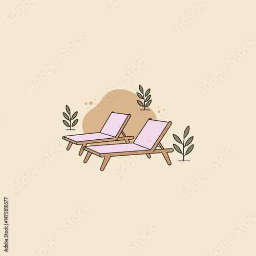 Relaxing beach lounge chairs idyllic summer escape ultimate tranquility
