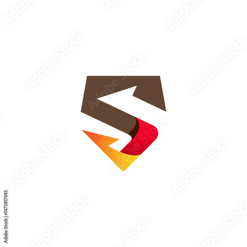 Simple shield logo and arrow design template, defense logo Free Download Simple shield logo and arrow design template, defense logo - GFXLoad
