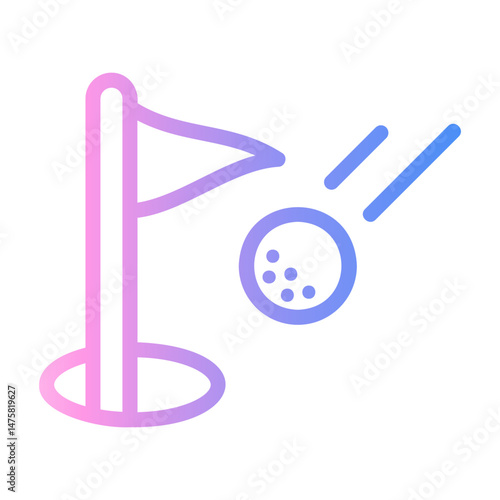 hole Line Gradient Icon
