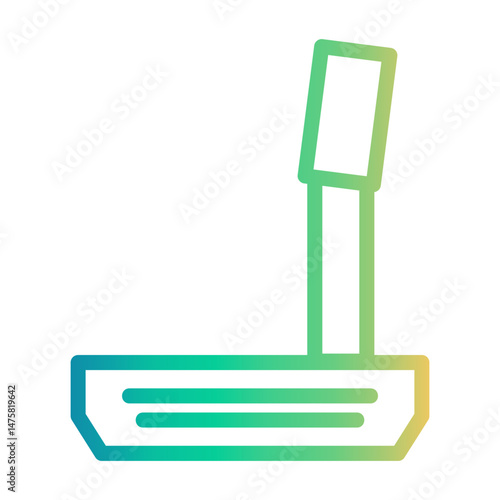 putter Line Gradient Icon