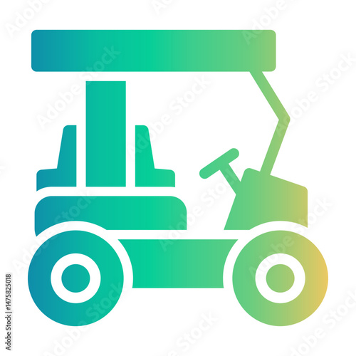 golf caddy Gradient icon