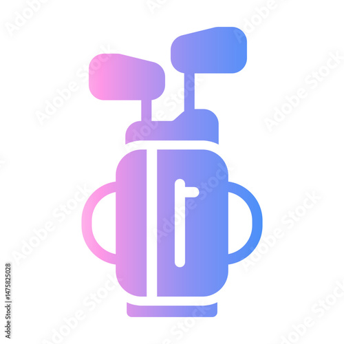 golf bag Gradient icon