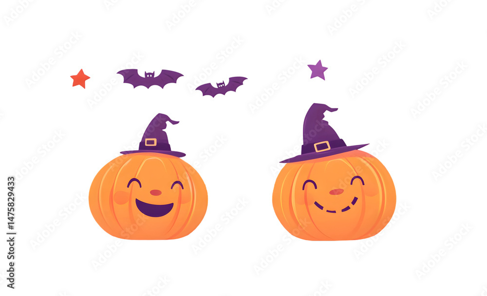 Fototapeta premium Halloween Elements Illustration Set – Spooky Design Collection