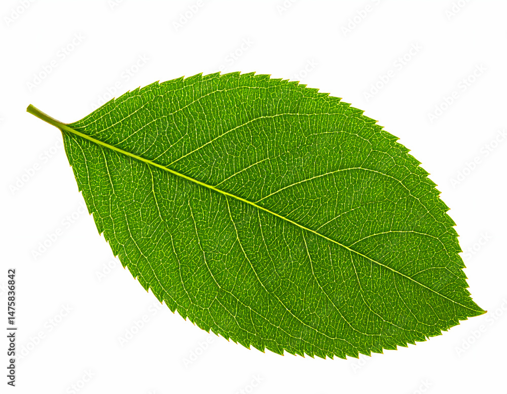 Obraz premium Closeup Detailed Green Leaf