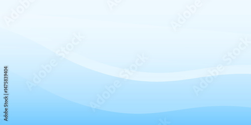 Vector white wavy glowing lines on a blue background. Futuristic digital high-technology pattern abstract modern