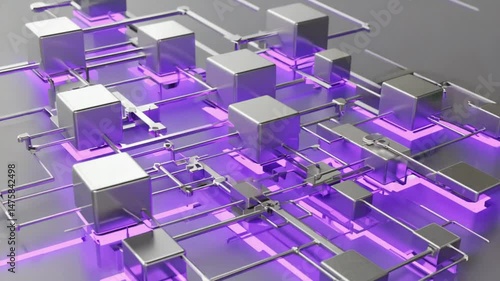 Futuristic abstract cyberpunk cityscape. Ideal for sci-fi themes, technology visuals, and modern backgrounds. Neon, digital.
