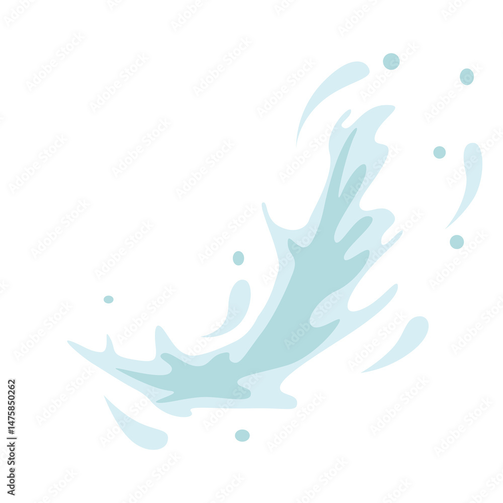 Obraz premium water splash transparent background element
