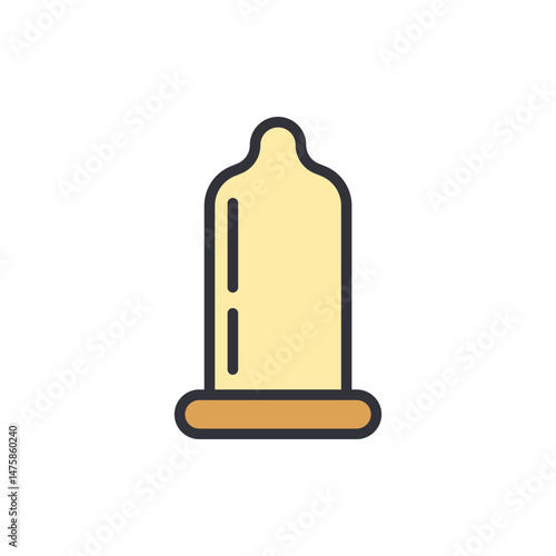 Isolated Protection Icon Representing Sexual Health And Contraception