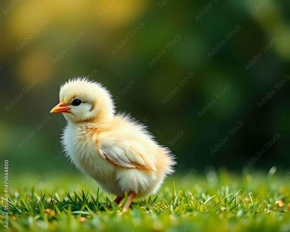 baby chick in grass baby chick in grass