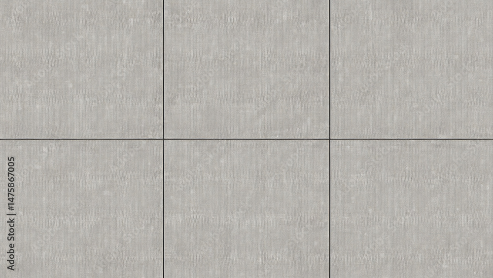 Fototapeta premium Square porcelain tiles with gray base and white/black speckles. Natural cement texture, seamless, high-resolution.
